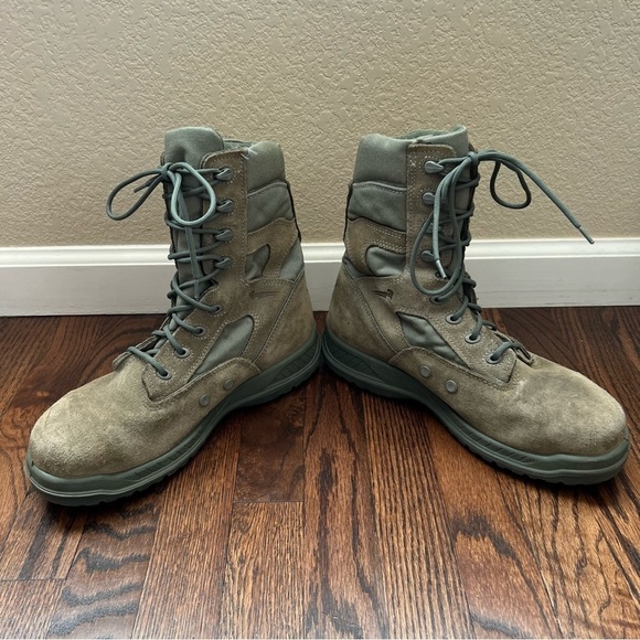 Belleville 610 ST Suede Military Boots Insulated Men’s Size 9.5 W Green Outdoor, main image 10